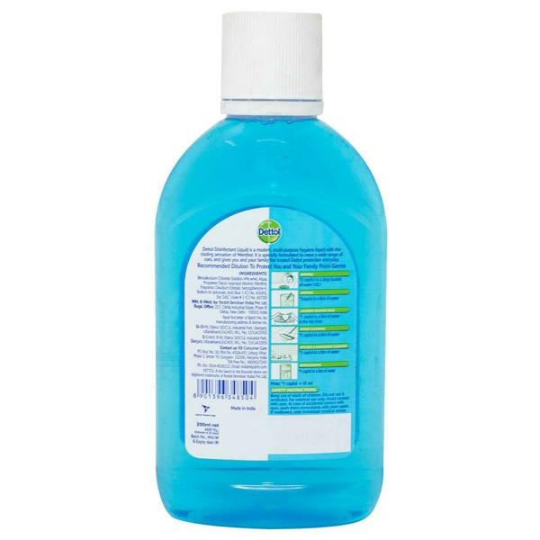 Dettol Menthol Cool Disinfectant Liquid 200 ml JioMart