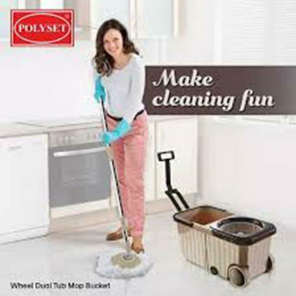 Polyset Dual Tub Wheel Bucket Mop JioMart