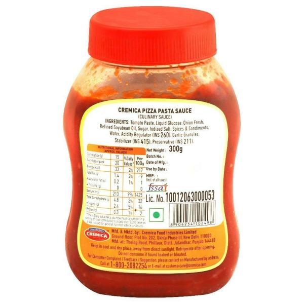 Cremica Pizza Pasta Sauce 300 g JioMart