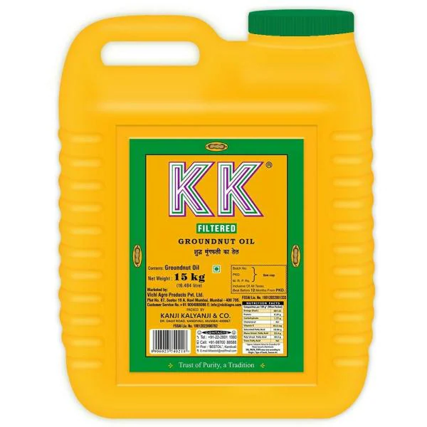 KK Filtered Groundnut Oil 15 kg JioMart
