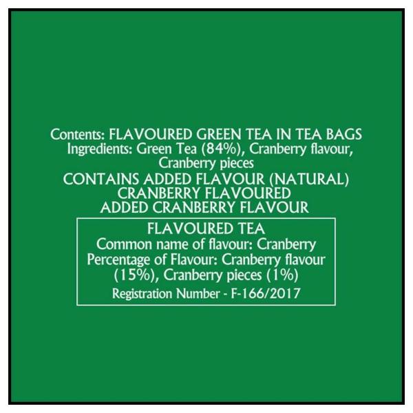 Twinings Cranberry Green Tea Bags 25 pcs JioMart