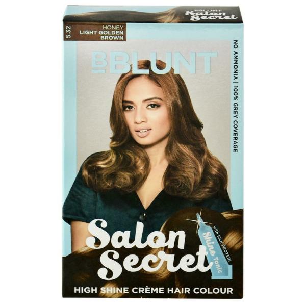 BBlunt Salon Secret No Ammonia High Shine Creme Hair Colour, Honey Light  Golden Brown () 100 g + 8 ml - JioMart