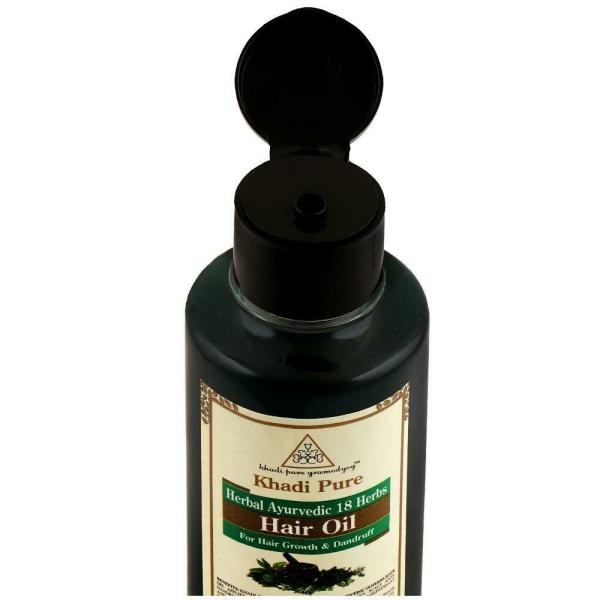 Khadi Pure Ayurvedic 18 Herbs Herbal Hair Oil 210 ml - JioMart