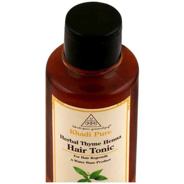 Khadi Pure Herbal Thyme Henna Paraffin Free Hair Tonic 210 ml - JioMart