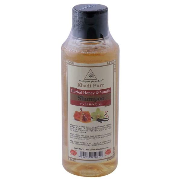 Khadi Pure Herbal Honey & Vanilla Shampoo 210 ml JioMart