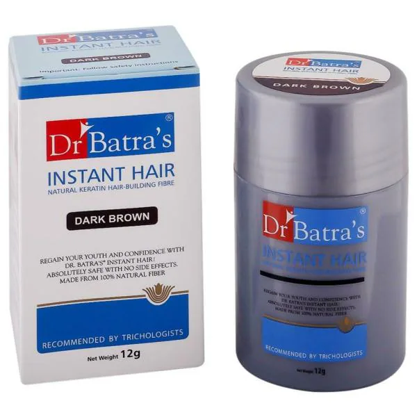 Dr. Batra's Instant Hair Natural Keratin Building Fiber, Dark Brown 12 g -  JioMart