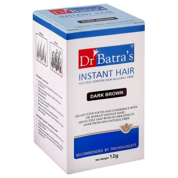 Dr. Batra's Instant Hair Natural Keratin Building Fiber, Dark Brown 12 g -  JioMart