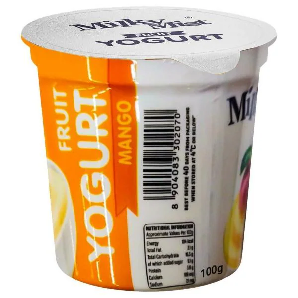 Milky Mist Mango Flavoured Fruit Yogurt 100 g (Cup) JioMart