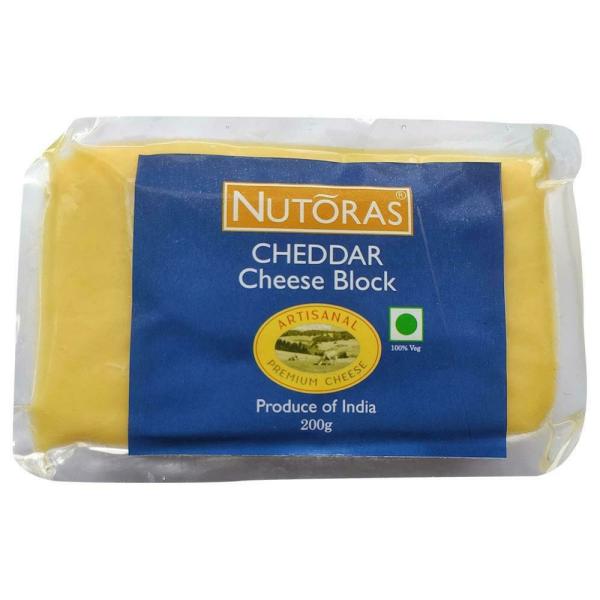 Nutoras Cheddar Cheese Block 200 g (Pouch) JioMart