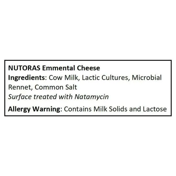 Nutoras Emmental Cheese Block 200 g (Pouch) JioMart