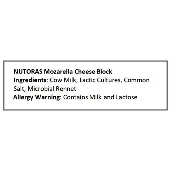 Nutoras Mozzarella Cheese Block 200 g (Pack) JioMart