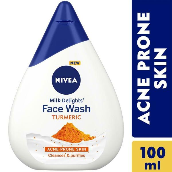 Nivea Milk Delights Turmeric Face Wash for Acne Prone Skin 100 ml JioMart