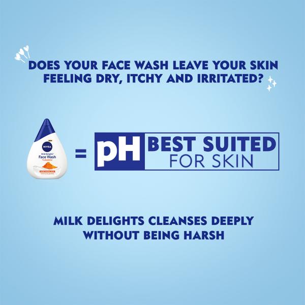 Nivea Milk Delights Turmeric Face Wash for Acne Prone Skin 100 ml JioMart