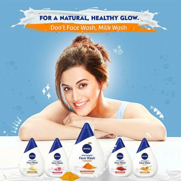 Nivea Milk Delights Turmeric Face Wash for Acne Prone Skin 100 ml JioMart