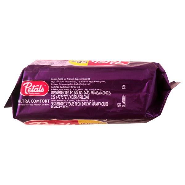 Petals Ultra Comfort Sanitary Napkins with Wings (XL) 8 pads JioMart