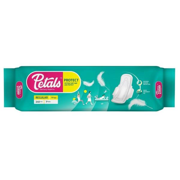 Petals Protect Sanitary Napkin (Regular) 7 pads JioMart