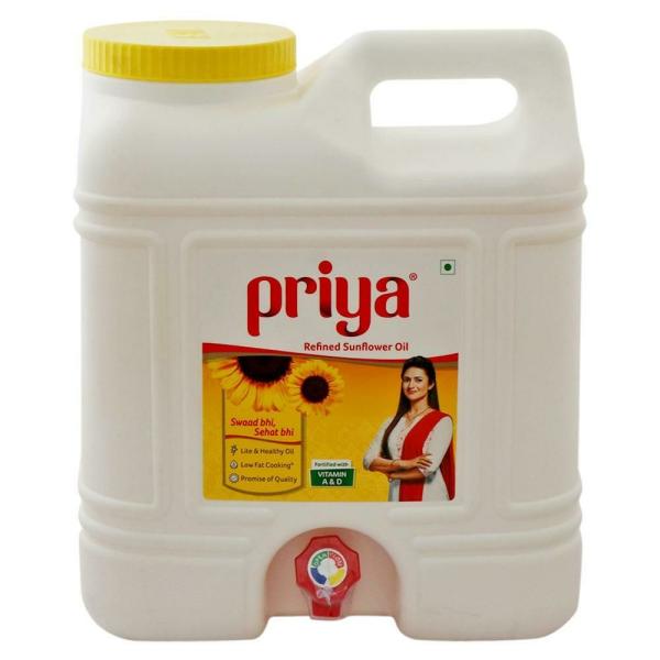 Priya Refined Sunflower Oil 15 L (Can) JioMart