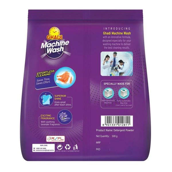 Ghadi Machine Wash Detergent Powder 500 g JioMart