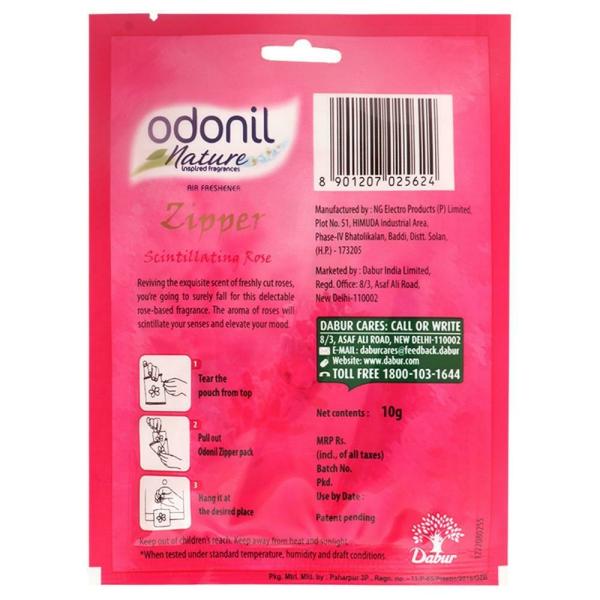 Odonil Zipper Rose Air Freshener 10 g JioMart