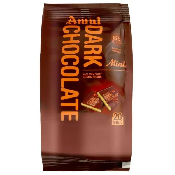 Amul Minis Dark Chocolate 100 g JioMart
