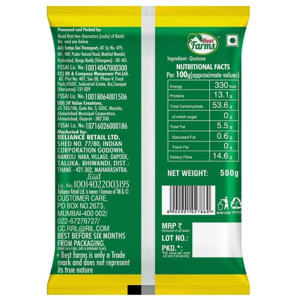 Best Farms Quinoa Seeds 500 g JioMart