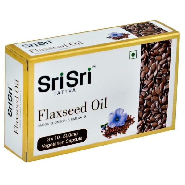 Sri Sri Tattva Flaxseed Oil Veg Capsule 10 Nos (Pack of 3) JioMart
