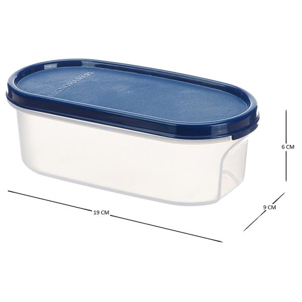 Signoraware Modular Blue Oval Plastic Container 500 ml JioMart