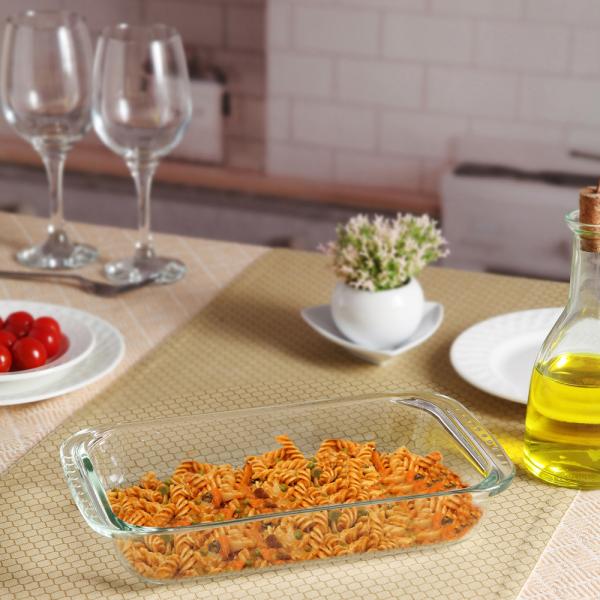 Roxx Rectangular Glass Serving Dish 1 L JioMart
