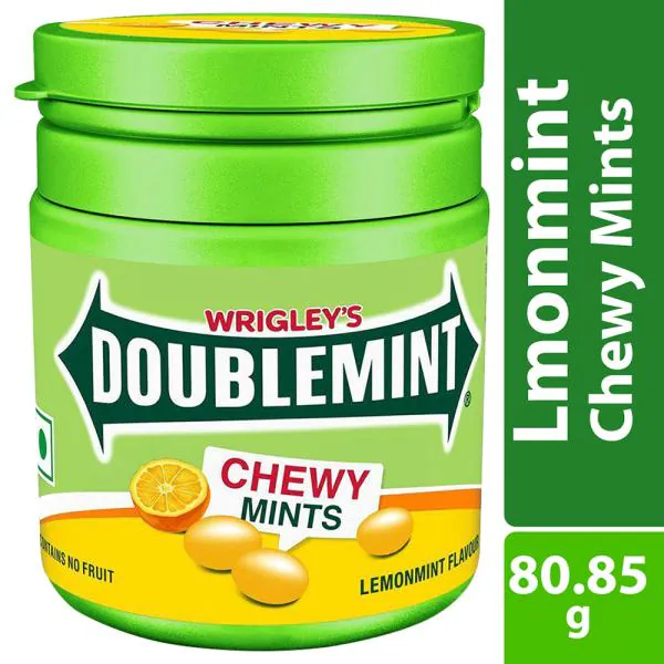 Wrigley's Doublemint Lemonmint Flavour Chewy Mints 80.85 g JioMart