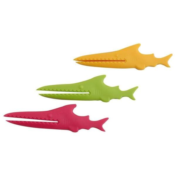 Connect Wide Shark Assorted Plastic Clip Sealer & Toothpaste Squeezer 3