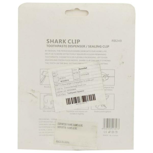 Connect Wide Shark Assorted Plastic Clip Sealer & Toothpaste Squeezer 3