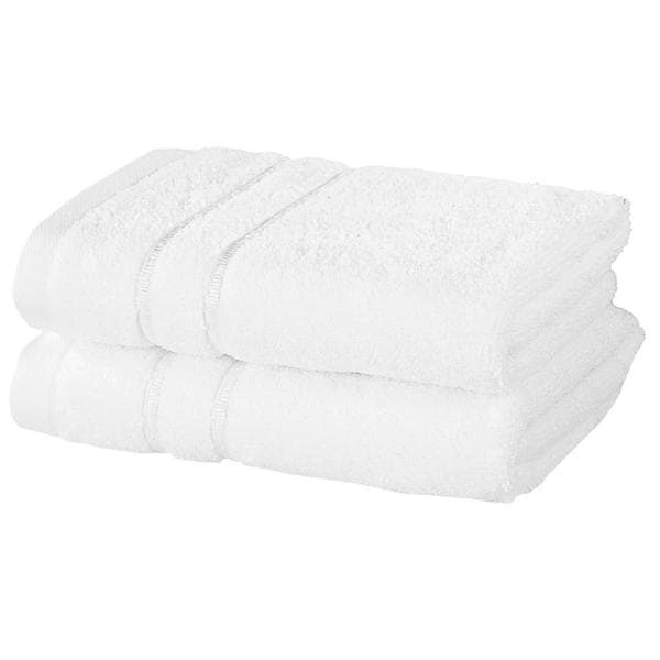 Trident Indulgence Bright White Cotton Hand Towel 40x60 cm (2 pcs