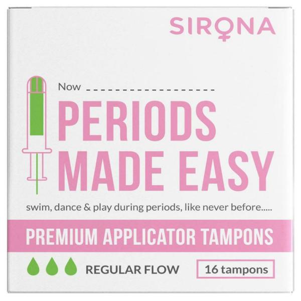 Sirona Premium Applicator Tampons for Regular Flow 16 pcs JioMart