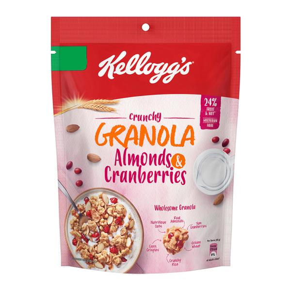 Kellogg's Almonds & Cranberries Crunchy Granola 140 g JioMart