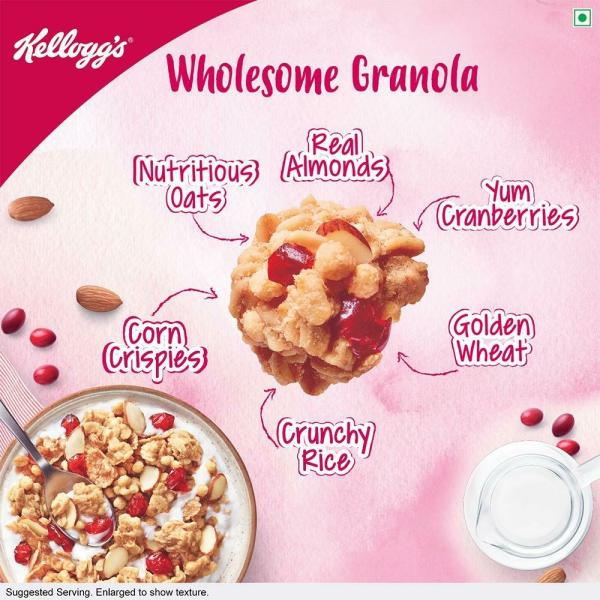 Kellogg's Almonds & Cranberries Crunchy Granola 145 g JioMart