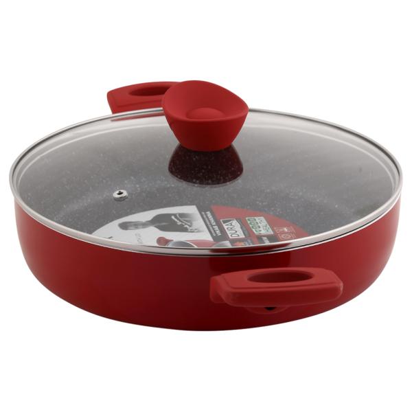 Bergner Bellini Plus Red Induction Base Aluminum DeepFry Pan 4 L with