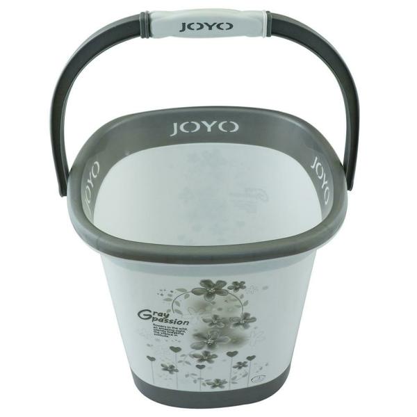 Joyo Better Home Grey Square Plastic Bucket 18 L JioMart