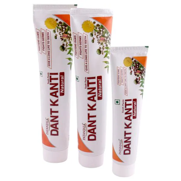 Patanjali Dant Kanti Natural Toothpaste (200 + 200 + 100) g JioMart