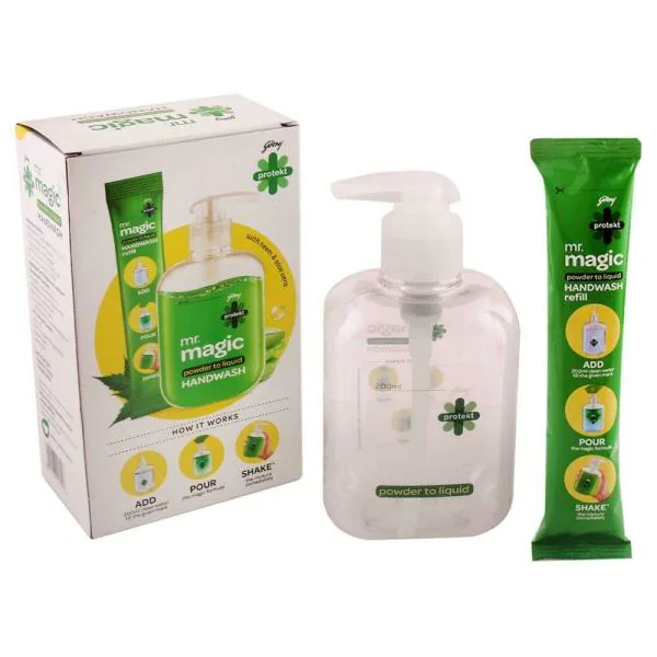 Godrej Protekt Mr. Magic Powder To Liquid Handwash Combo Pack (Bottle