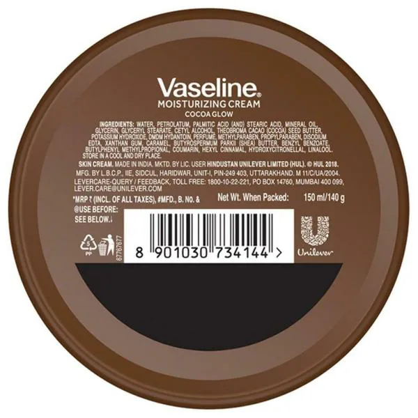 Vaseline Cocoa Glow Moisturising Cream 150 ml JioMart