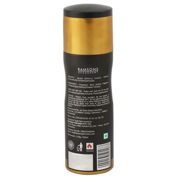 Ramsons Black Thunder Deodorant Spray 200 ml JioMart