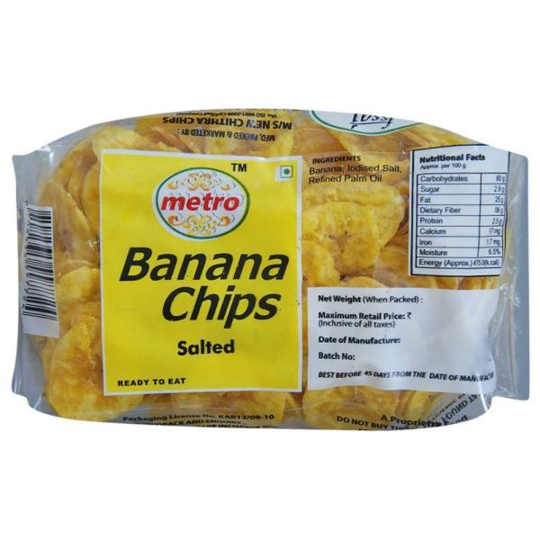 Metro Salted Banana Chips 225 g JioMart