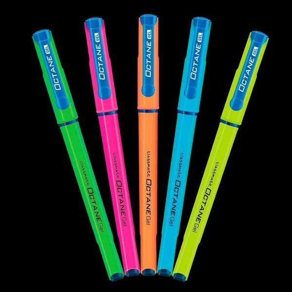 Classmate Octane Neon Blue Gel Pen (Pack of 5) JioMart