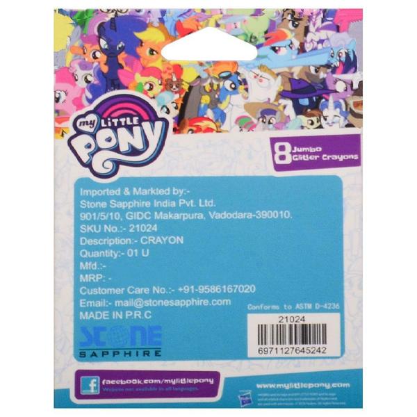My Little Pony Jumbo Glitter Crayons (8 Shades) JioMart