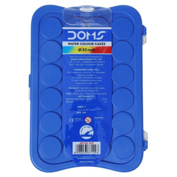 Doms Water Colour Cakes 30 mm (24 Shades) - JioMart