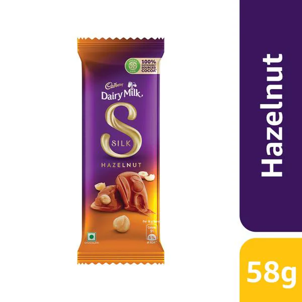 Cadbury Dairy Milk Silk Hazelnut Chocolate 58 g JioMart