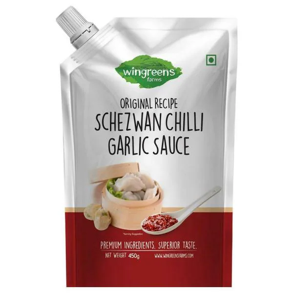 Wingreen Farms Schezwan Chilli Garlic Sauce 450 g JioMart