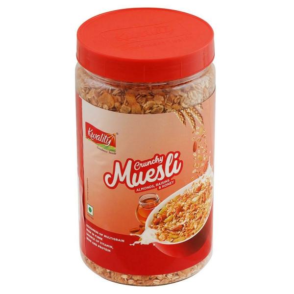 Kwality Crunchy Muesli With Almonds Raisins and Honey 1 kg JioMart
