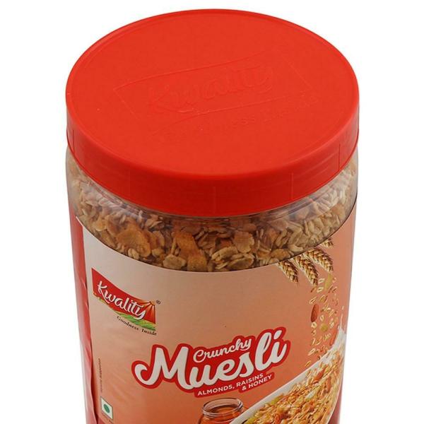 Kwality Crunchy Muesli With Almonds Raisins and Honey 1 kg JioMart