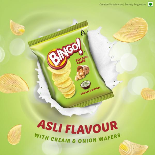 Bingo Cream & Onion Potato Chips 100 g JioMart